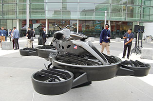 全球首款会飞的悬浮混动自行车XTURISMO