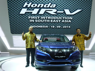 本田HR-V（中文名：缤智Vezel）在印度尼西亚首发，也是东南亚地区首发