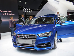 大众作为世界首发车发布的Audi S3 sedan